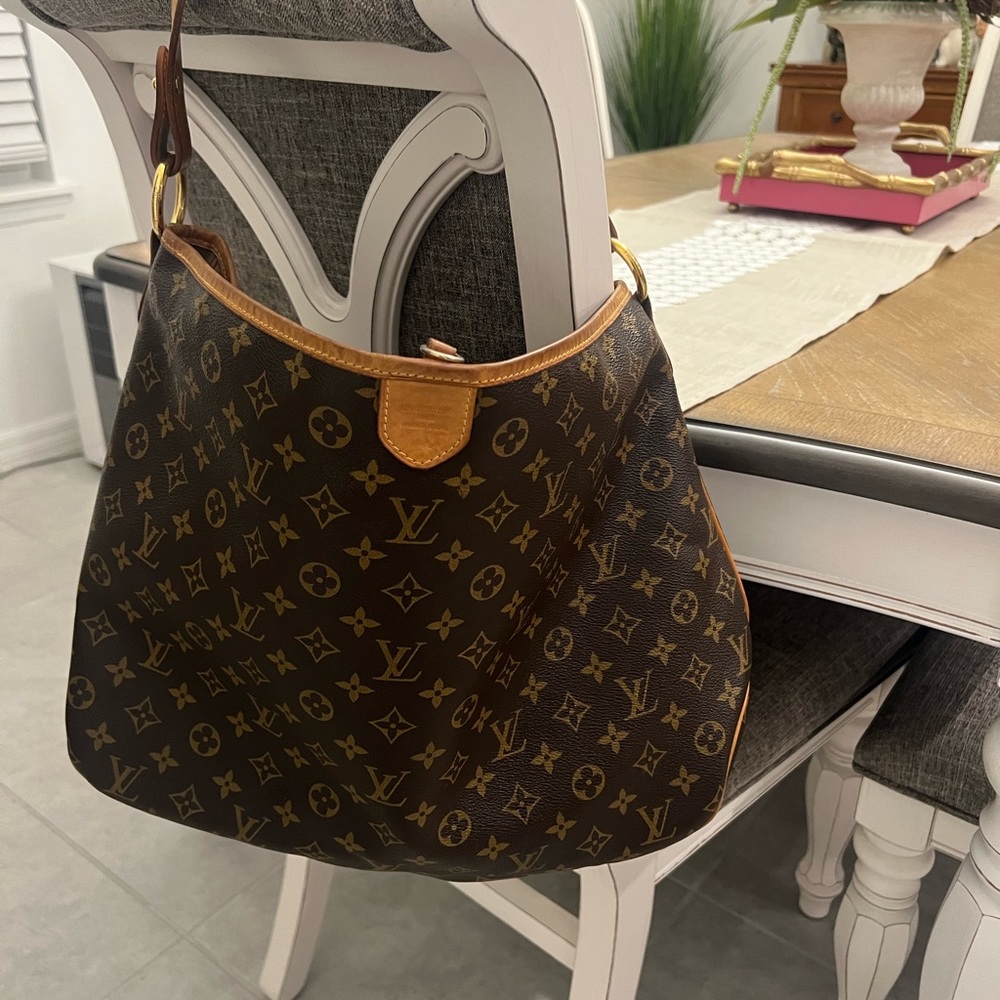 Original Louis Vuitton Monogram Canvas Delightful MM Tote Shoulder
